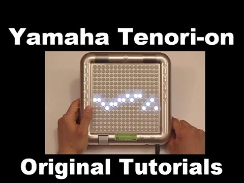 Yamaha Tenori-on tutorial from the factory CD-rom