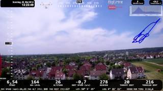 preview picture of video 'DJI Phantom Quadcopter Flug 246m über Kriftel'