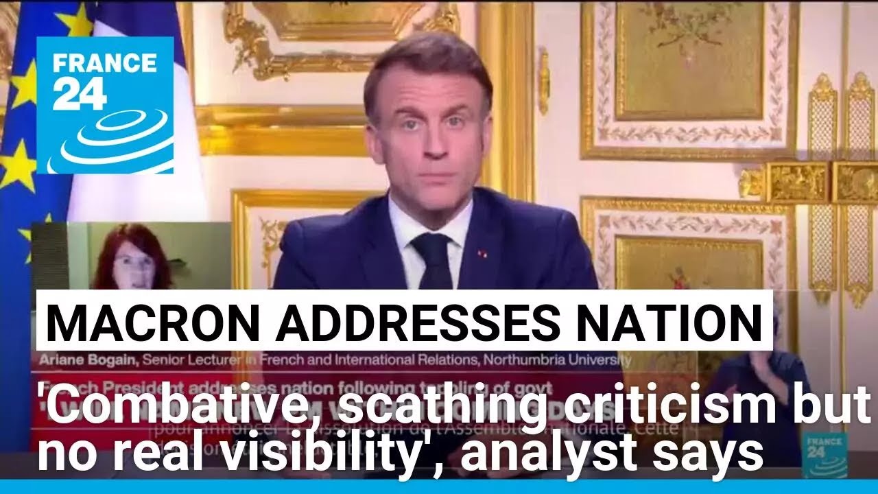 Macron gave 'combative, scathing address, but no real visibility': analyst • FRANCE 24 English
