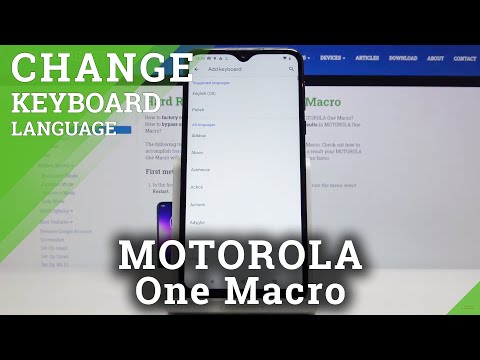 How to Change Keyboard Language in MOTOROLA One Macro – Keyboard Settings