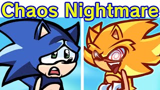 Friday Night Funkin&#39; Chaos Nightmare - Sonic vs Fleetway | Phantasm Song (FNF Mod/Hard)