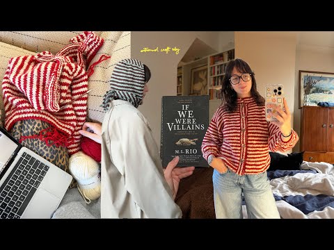 cosy autumnal vlog; knitting, reading & adopting a cat