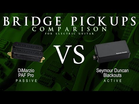 DiMarzio PAF PRO vs Seymour Duncan BLACKOUTS - Bridge Guitar Pickup Comparison Tone Demo