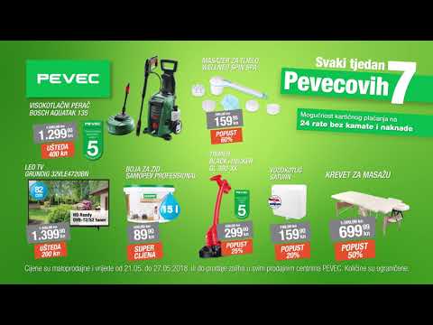 „Svaki tjedan Pevecovih 7“, ponuda vrijedi od 21.5. do 27.5.2018.