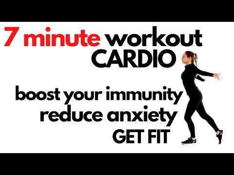QUARANTINE WORKOUT #WITHME -7 MINUTE CARDIO  BOOST YOUR IMMUNE SYSTEM  REDUCE ANXIETY