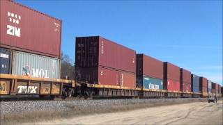 preview picture of video 'NS SD70ACe & CitiRail ES44AC Leading NS 207 & Horn Salute in Oliver, GA 1/25/15'