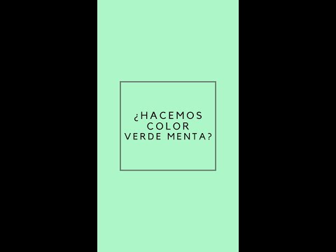 Como hacer color verde menta. Como crear color verde menta. Mezcla de colores. Crear colores #Shorts