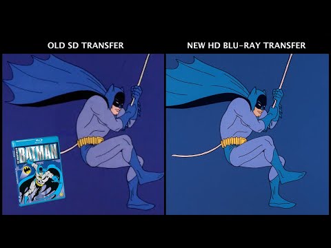 The Adventures of Batman SD vs HD Clip