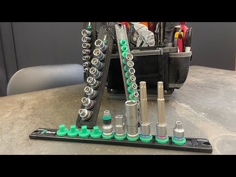 Wera Socket Rails!  Textile & Magnetic Versions!  Fits Right In A Veto Bag Slot!