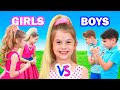 Girls vs Boys Challenge and other stories for kids