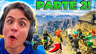 CORRIDA de MOTO VALENDO 1 MILHÃO no MONTE CHILIAD 😂 GTA RP (Modder Clips)