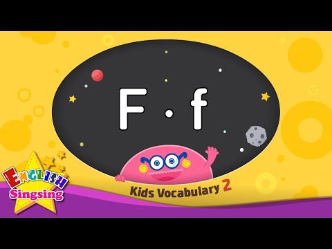 Kids vocabulary compilation ver.2 - Words starting with F, f - Learn English for kids