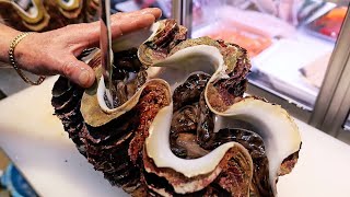 Download lagu Japanese Street Food - $1000 GIANT RAINBOW LOBSTER & ALIEN CLAM SASHIMI Okinawa Seafood Japan mp3