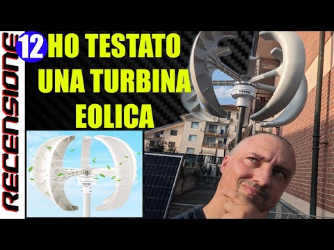 Turbina Eolica da 600W ?!? RECENSIONE Vevor 12v Vertical Axis Wind Turbine