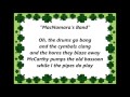 MACNAMARA'S BAND words text & lyrics St. Patrick IRISH IRELAND top sing along song