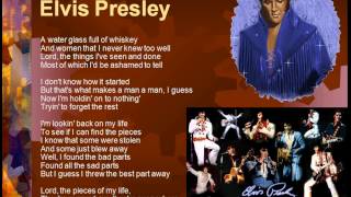 Pieces of my life - Elvis Presley (Lyrics)