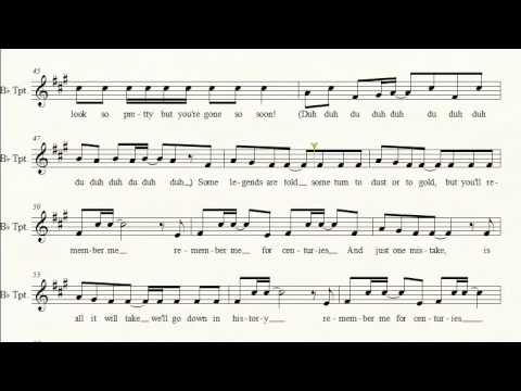 Fall Out Boy- Centuries [For Trumpet]