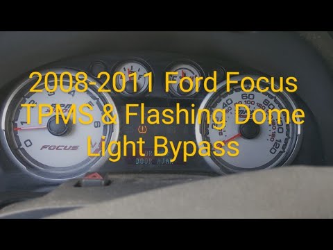 2008-2011 Ford Focus TPMS light delete bypass flashing dome light using forscan 2009 2010