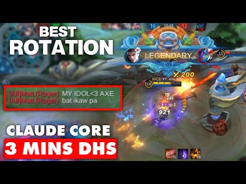 CLAUDE 3 MINUTES DEMON HUNTER SWORD | CLAUDE JUNGLE FAST FARM ROTATION