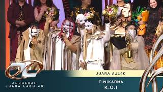 Download lagu Pemenang Juara Lagu - Tiwikarma (K.O.I) | #AJL40 | Tonton mp3