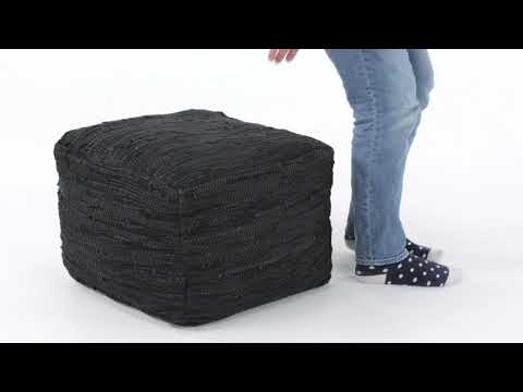 Fredrik Boho Square Pouf Video 1