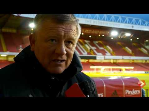 Chris Wilder's FA Cup reaction