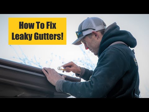 How To Reseal Old Leaking Gutter Joints