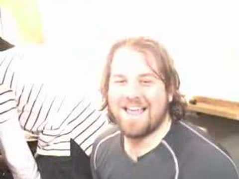 Oregon offensive linemen Geoff Schwartz after the USC game