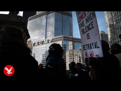 Live: Pro-Palestinian activists gather outside Trump Tower
