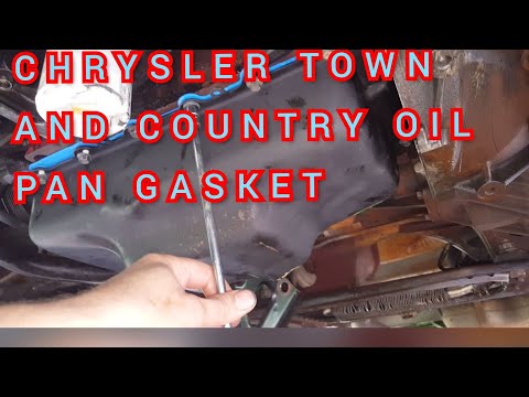 How to replace the oil pan gasket chrysler town and country/dodge caravan 3.3l 3.8l v6