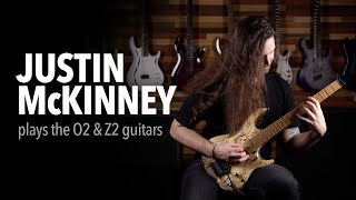 Video thumbnail for Justin McKinney tries the new O2 & Z2 guitars by Kiesel Guitars