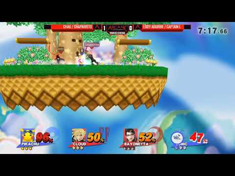 Arcane 2018: Chag (Bayonetta) & Chaparrito (Cloud) vs Captain L (Puff) & Eddy (Sonic) - WS