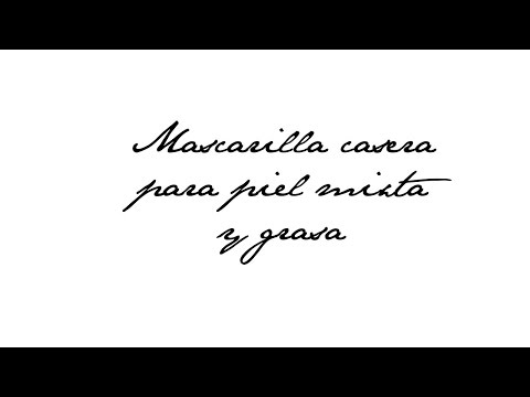 Mascarilla para acné piel mixta y grasa, y cerrar poros