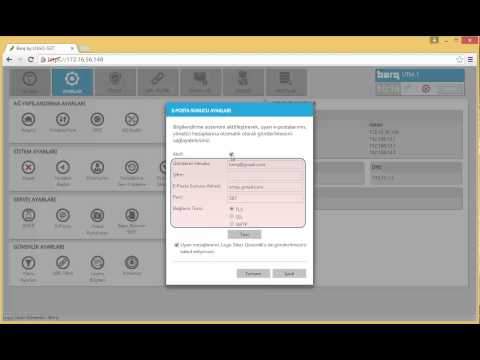 Berqnet Firewall - Ayarlar E-posta