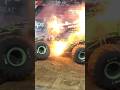 Grave Digger EXPLODES 🔥 #Monsterjam #Monstertrucks #fire #explosion #crash #trucks #racing #cars