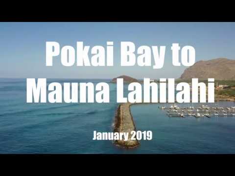 Oahu beaches by drone: Pokai Bay to Mauna Lahilahi