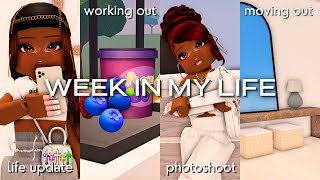vlog: a hectic week in my life | I’m moving!, 20k photoshoot, working out + more | berry avenue rp