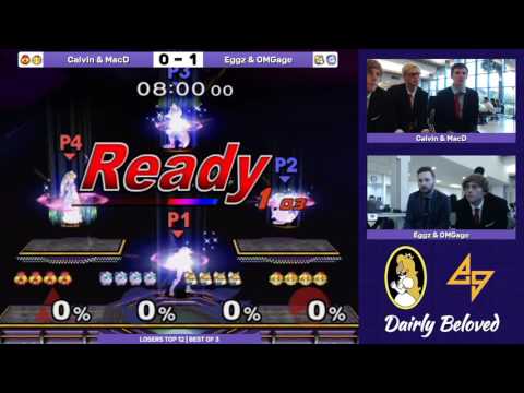 Calvin & MacD (Red) vs. Eggz & OMGage (Blue) | SSBM-D LT8 | Dairly Beloved