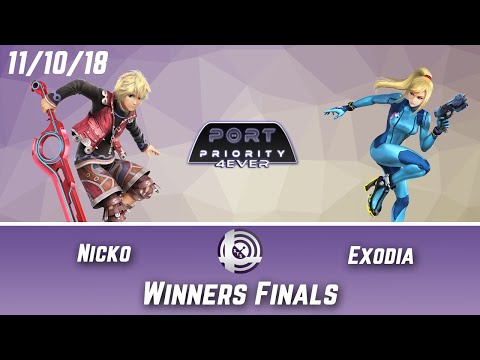 Port Priority 4Ever - Nicko (Shulk) Vs. Exodia (Zero Suit Samus) - Winners Finals