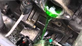How to flush radiator, replace t-stat, hoses Mitsubishi Lancer