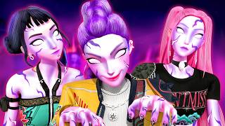 Download lagu ¡RUMI, MIRA Y ZOEY se convierten en DEMONIOS! RESCATA HUNTRIX | K-Pop Demon Hunters Animación 3D mp3