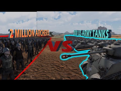 2 Million Archers Vs 100  US Tanks | UEBS 2 | Ultimate Epic Battle Simulator 2 |  Steam
