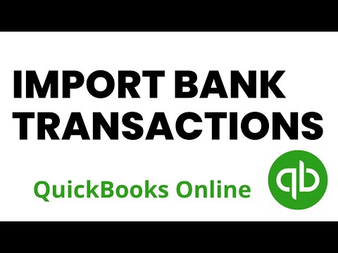 Import Bank Transactions QuickBooks Online