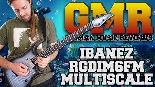 Video thumbnail for Ibanez Iron Label RGDIM6FM Multiscale Review (Studio Quality) by David Schneider Guitar