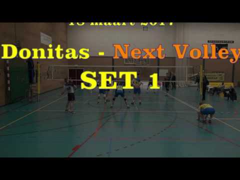 DONITAS H1 -  NEXTVOLLEY H1 18-03-2017 SET 1