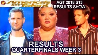 RESULTS QUARTERFINALS 3 Michael Ketterer Rob Lake Christina Wells America&#39;s Got Talent 2018 AGT