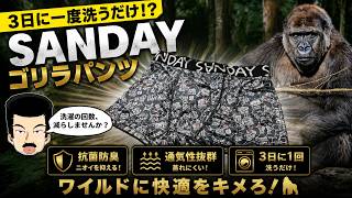 【快適生活】3日に一度洗うだけ！？SANDAYのゴリラパンツを紹介！たかはしじじ