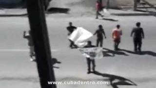 preview picture of video 'Protesta por la muerte de Wilman Villar Guantánamo, Cuba'