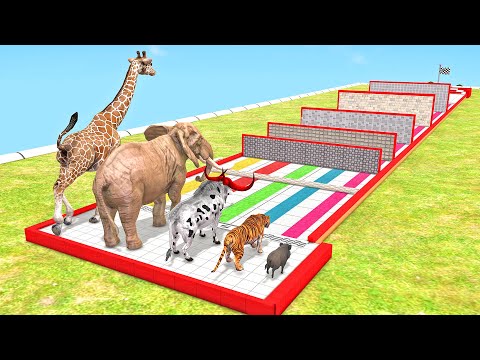 Animals of Different Sizes in a Block Race - Animal Revolt Battle Simulator - Arbs