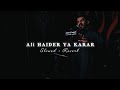 Ali Haider Ya Karar Slowed Reverb Noha Daniel Bojbara علي حيدر يكرار بين الحرمي